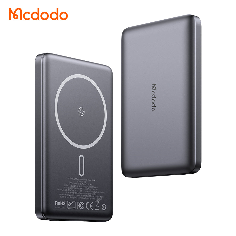 Mcdodo 20W Magnetic Wireless Metal Ultra-Thin 10000mAh 1C Power Bank