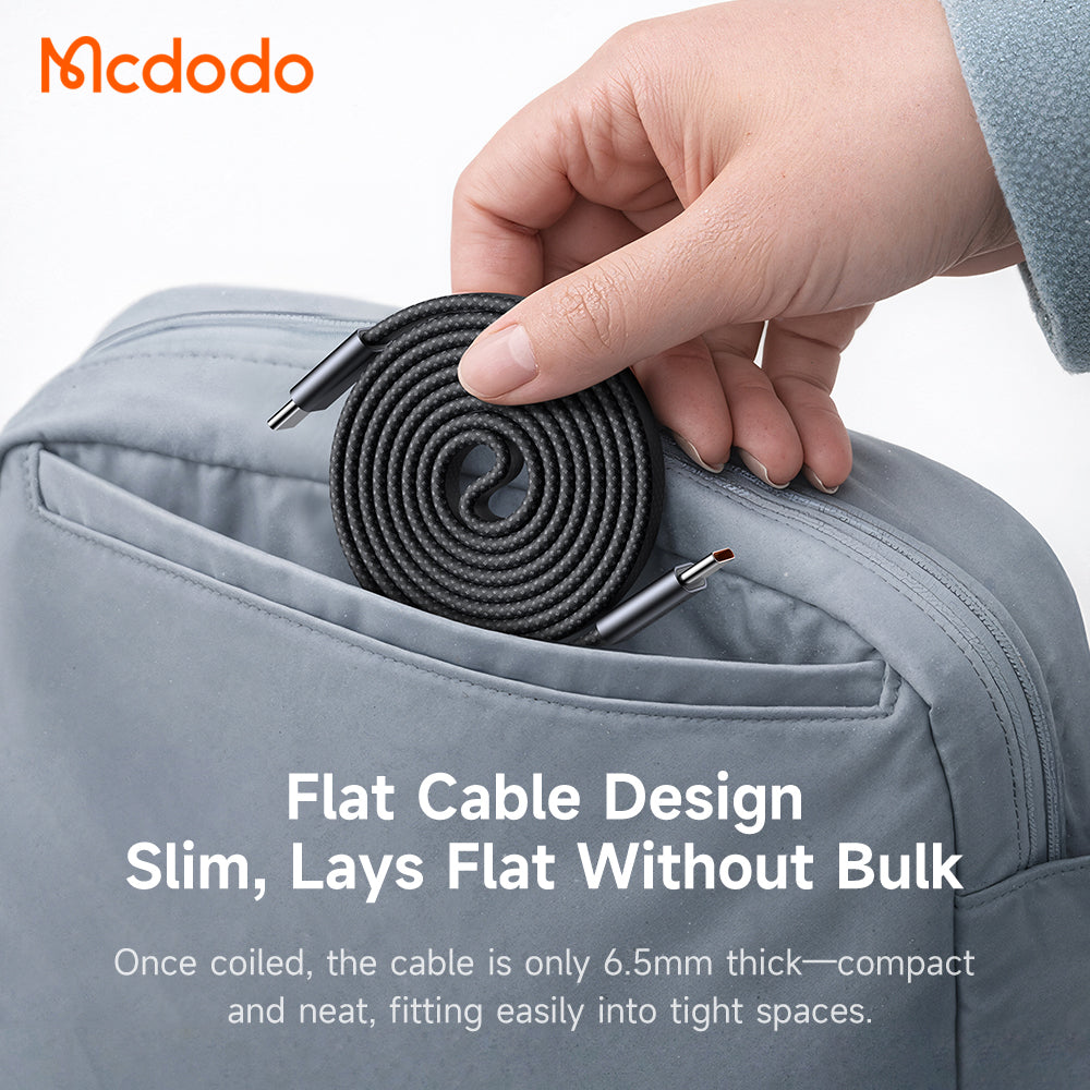 Mcdodo 240W USB-C to USB-C Magnetic Self-Winding Cable 1M