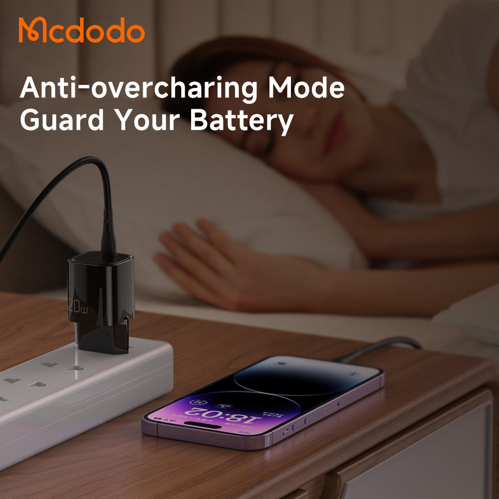 Mcdodo 20W 1C PD Fast Charger (EU) + C to L cable 1.2m