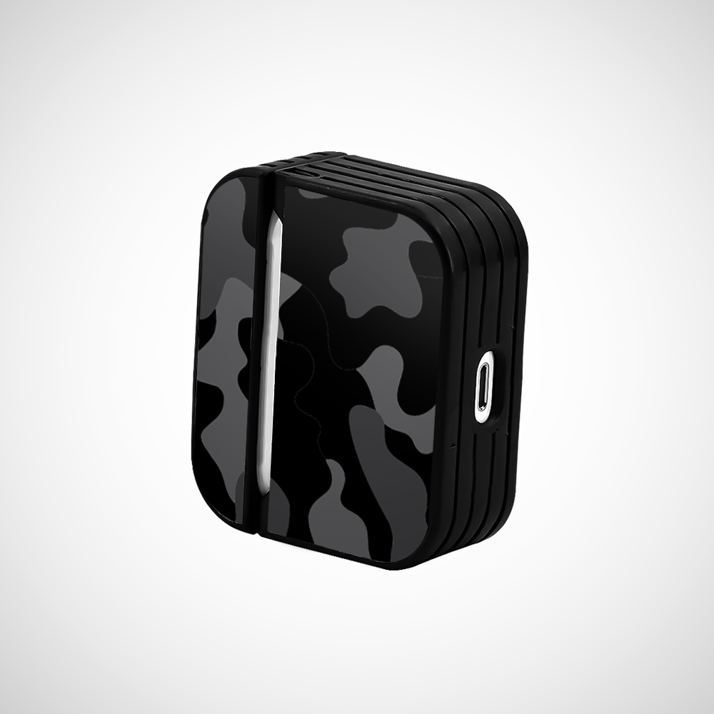 Midnight Camo Glass Airpods Pro Case Covers