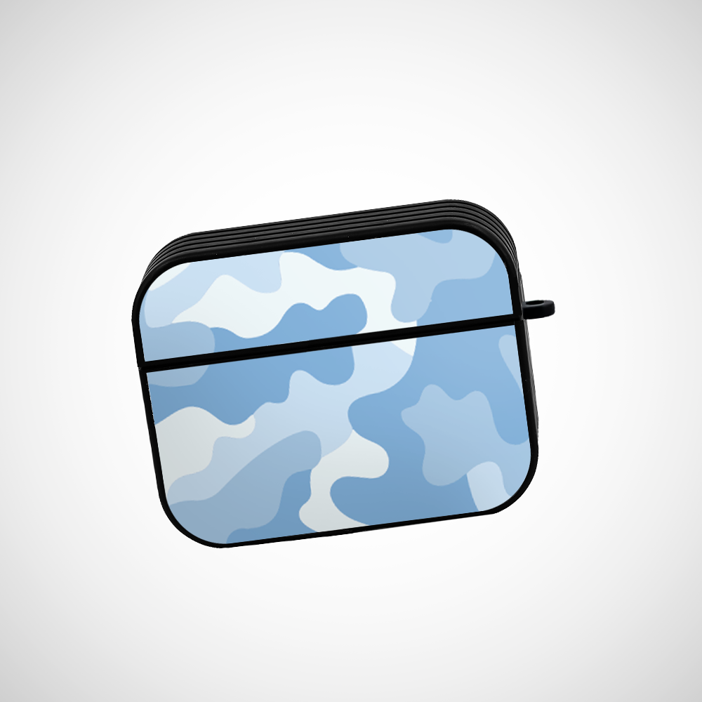 Sky Camo Glass Airpods Pro Case Covers