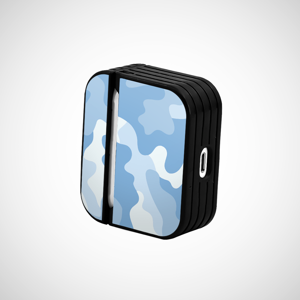 Sky Camo Glass Airpods Pro Case Covers
