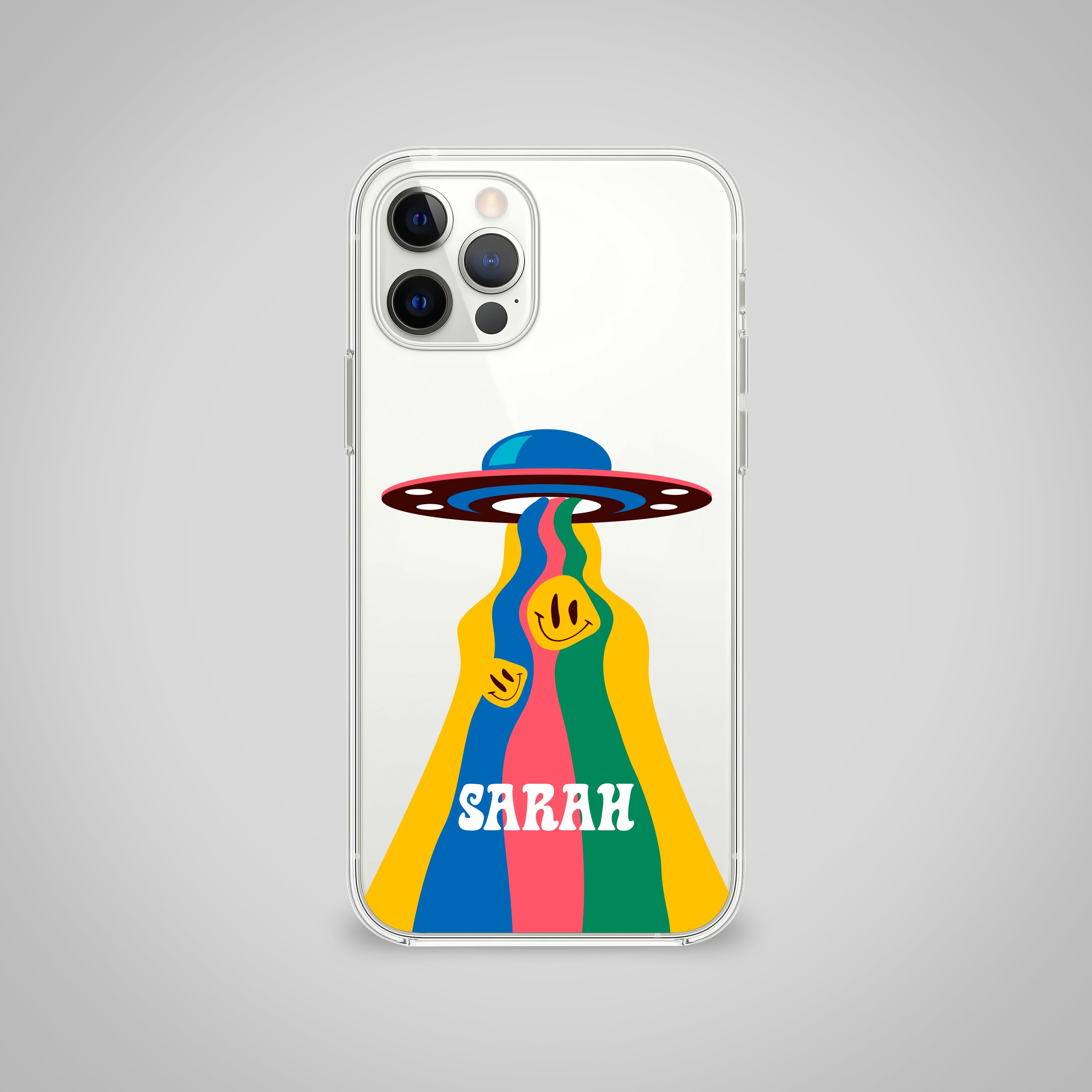 Custom Trippy Clear Silicone Case