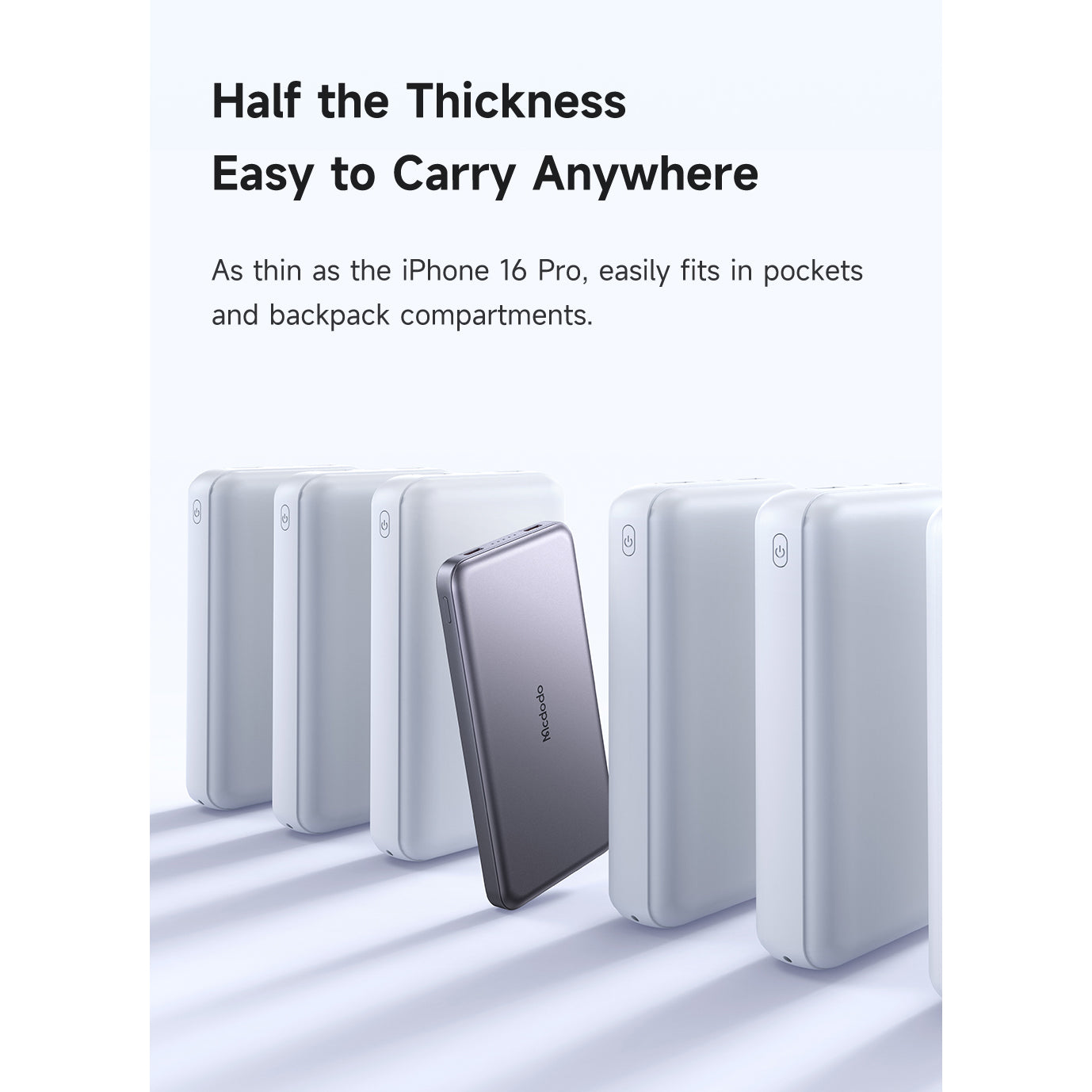 Mcdodo 20W Metal Ultra-Thin 10000mAh 2C Power Bank