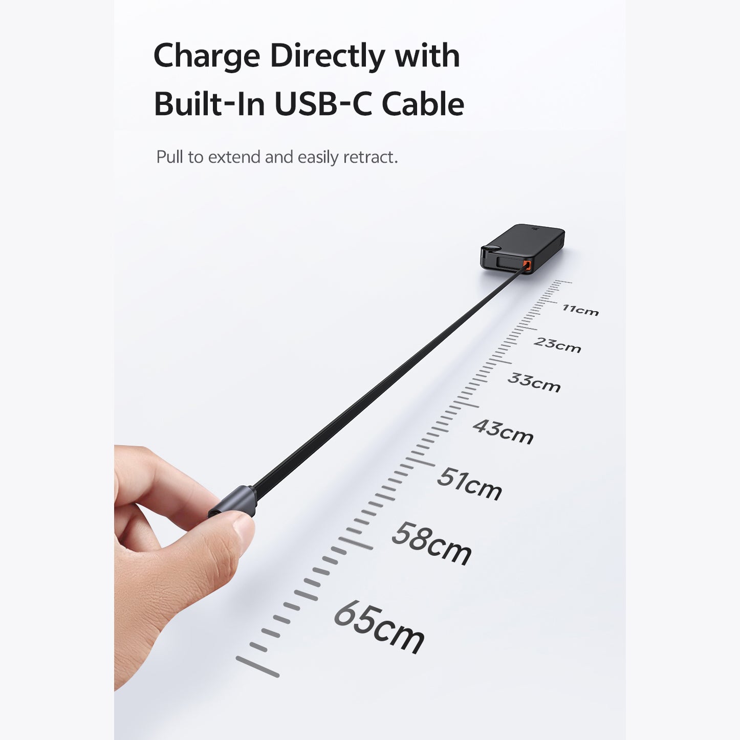 Mcdodo 30W Built-in Retractable Cable Digital Display 10000mAh Power Bank