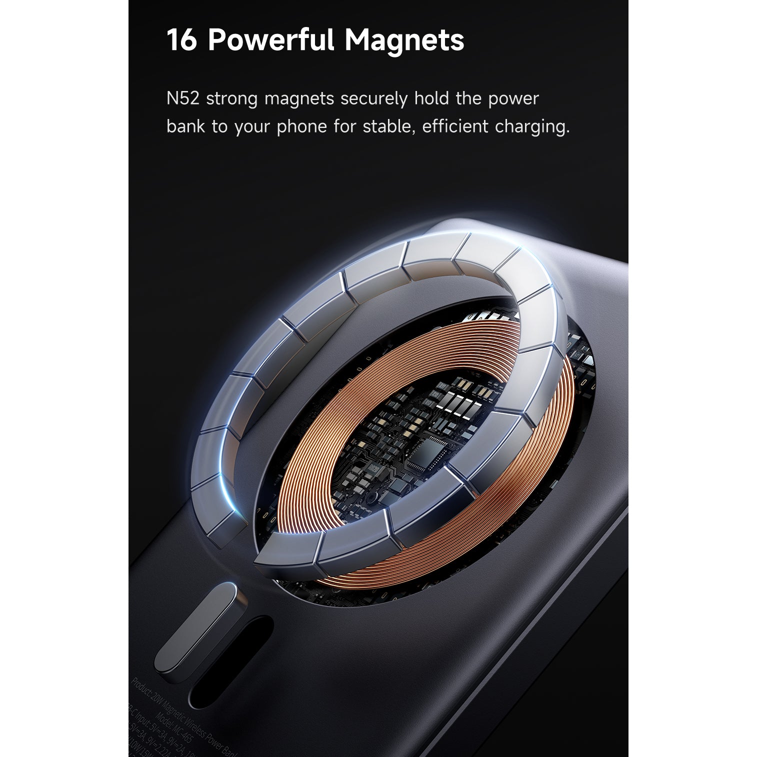 Mcdodo 20W Magnetic Wireless Metal Ultra-Thin 10000mAh 1C Power Bank