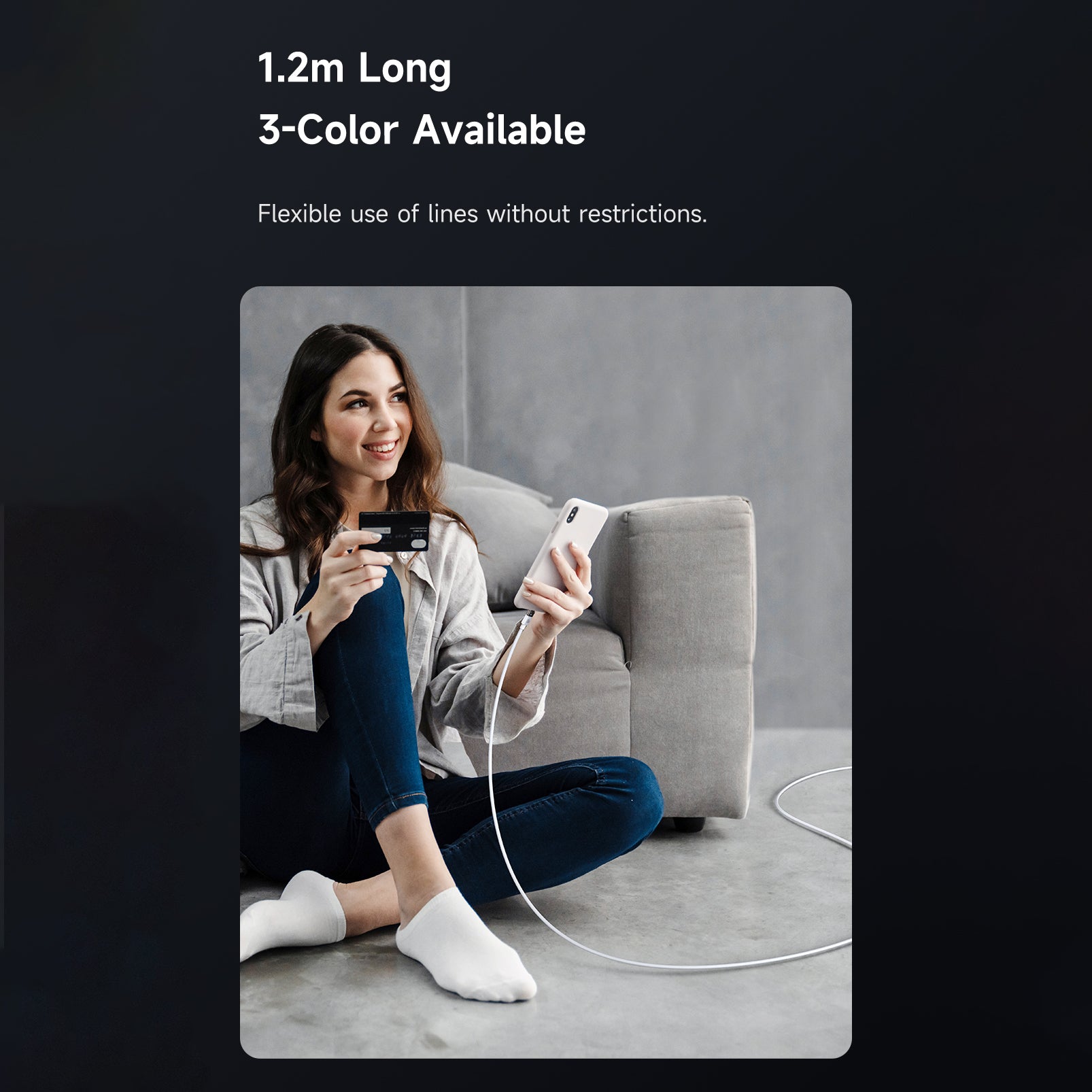 Mcdodo 36W USB-C to Lightning Transparent Cable with Charging Light 1.2m