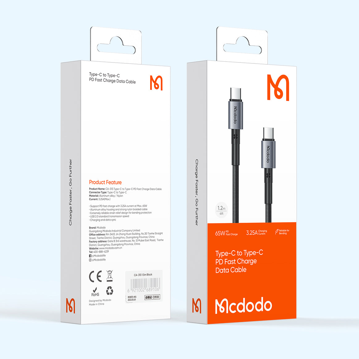 Mcdodo 65W Type-C to Type-C Data Cable