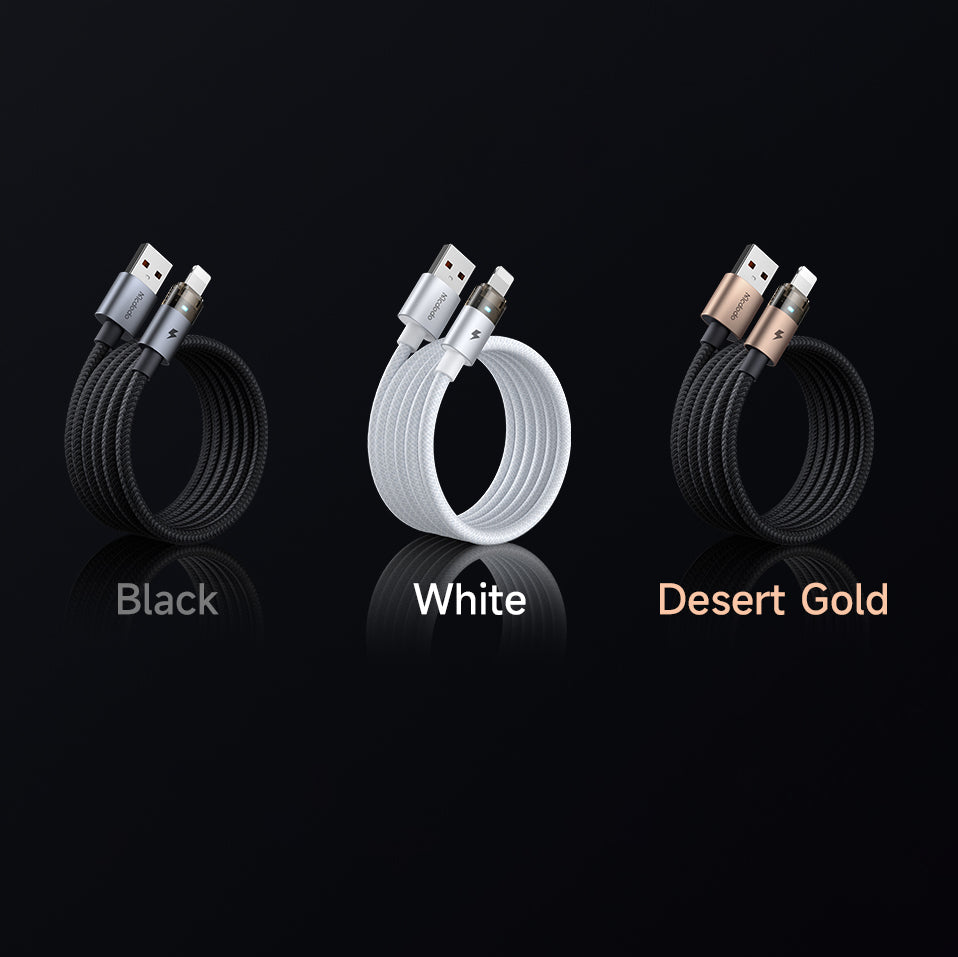 Mcdodo Lightning Transparent Cable with Charging Light 1.2m