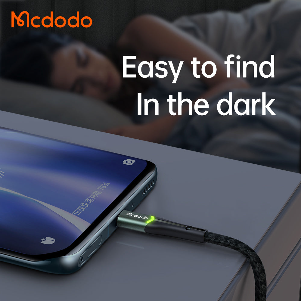 Mcdodo Type-C Data Cable with Switching LED 1m