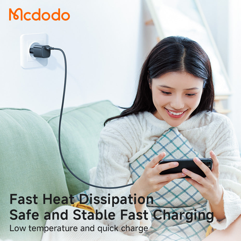 Mcdodo 20W 1C PD Fast Charger (EU) + C to L cable 1.2m