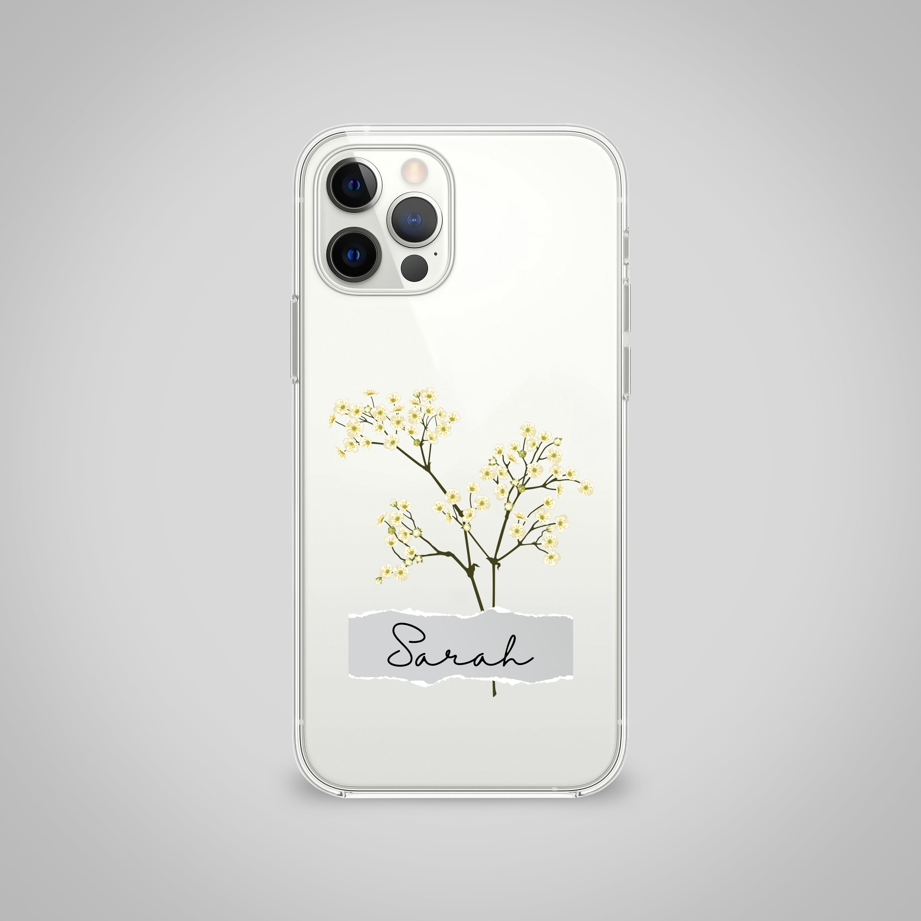 Custom Oshibana Clear Silicone Case