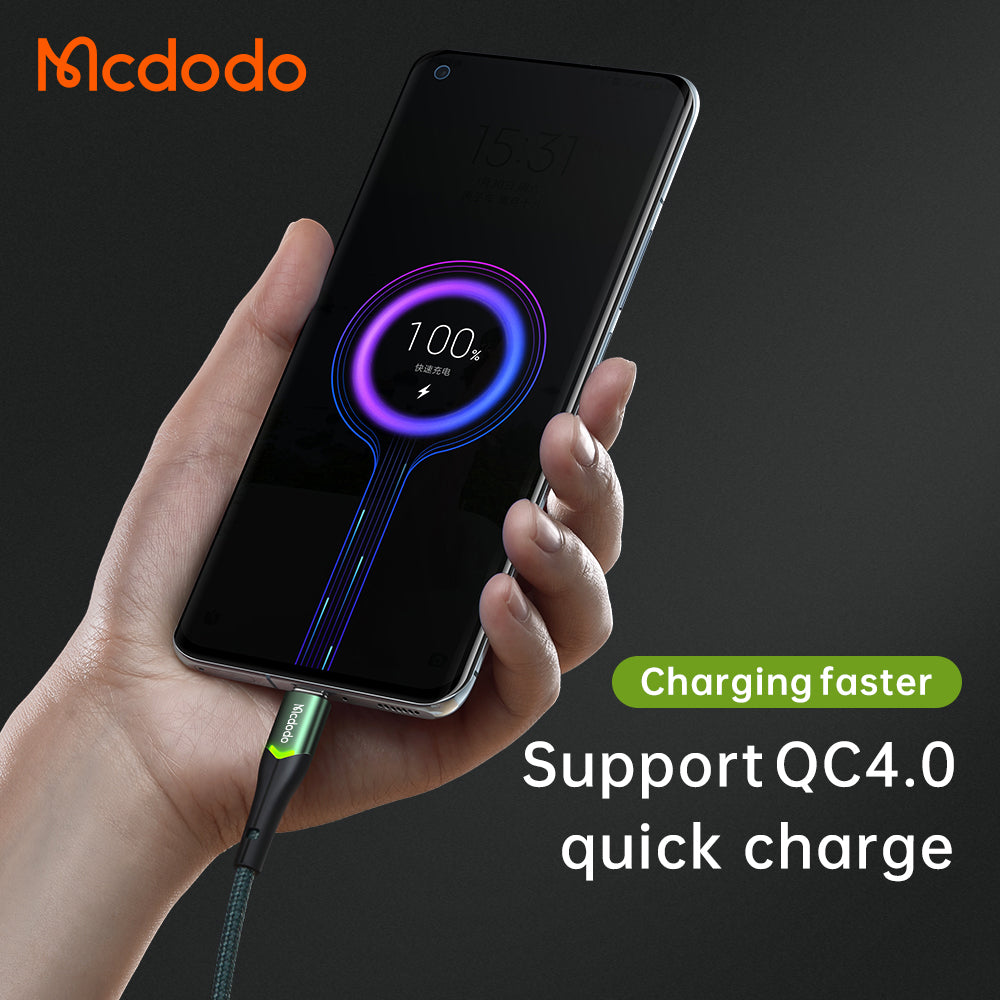 Mcdodo Type-C Data Cable with Switching LED 1m