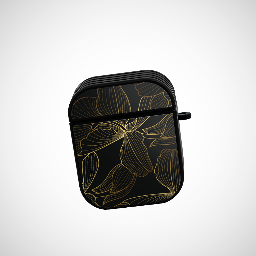 Gold dust Glass Airpods 1st Gen Case Covers