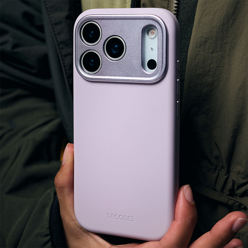 Decoded AntiMicrobial Silicone Backcover for iPhone 17 Pro Max Lavender