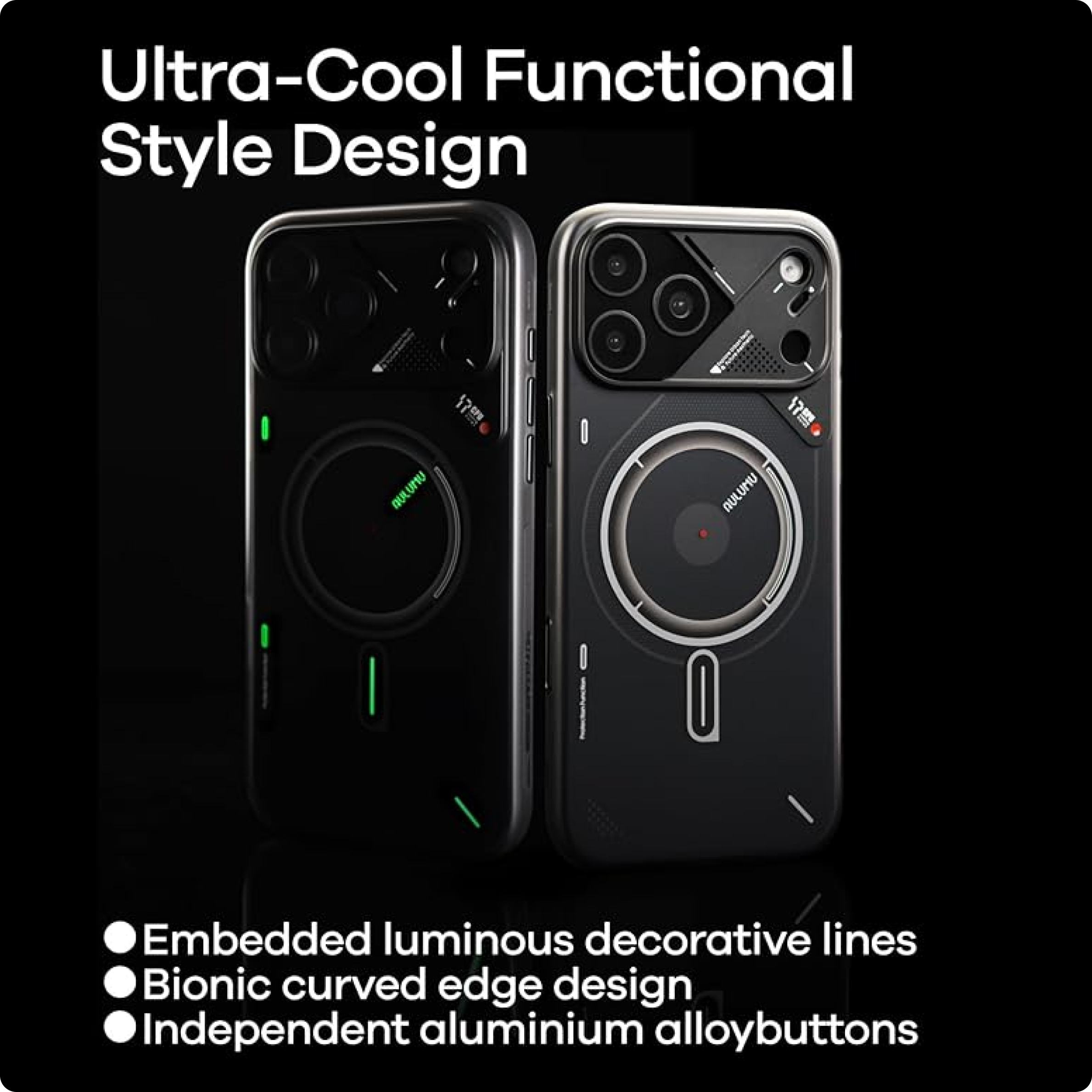Aulumu A17 Frosted Case for iPhone 17 Pro | Subtle Glow-in-the-Dark | MagSafe