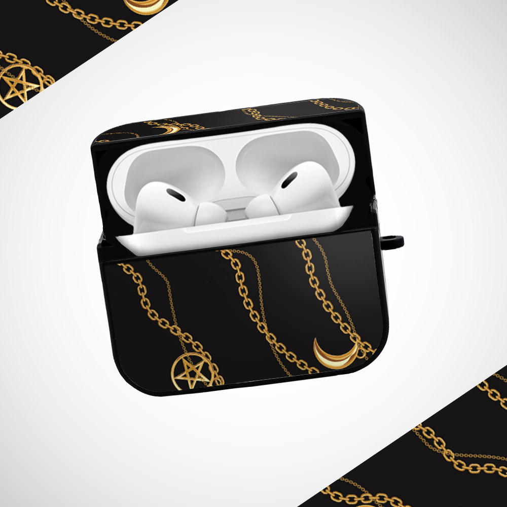 Stars and Moons Glass Airpods Pro Case Covers