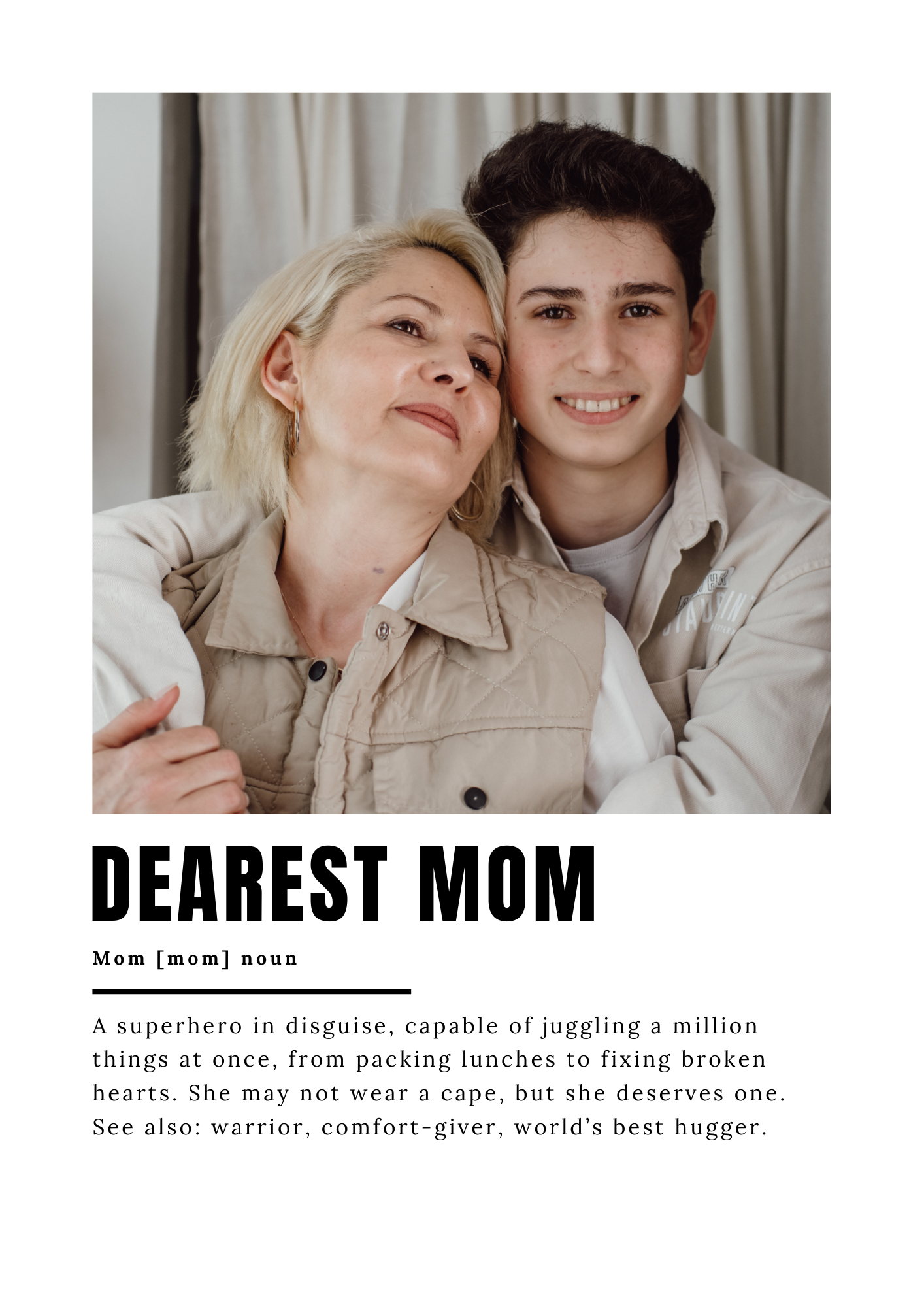 Custom Frame For Mom