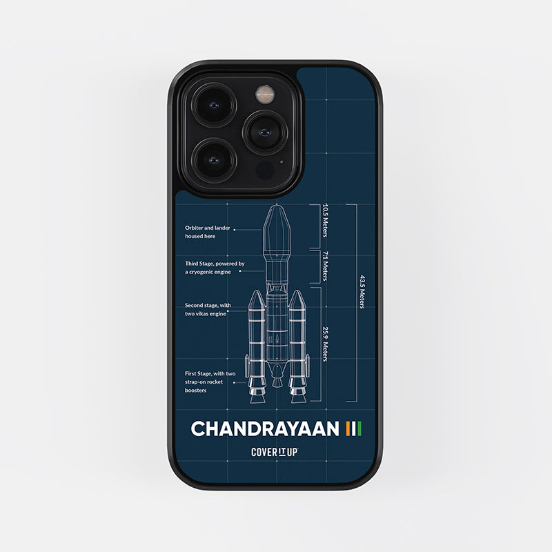 Chandrayaan Blueprint Glass Case