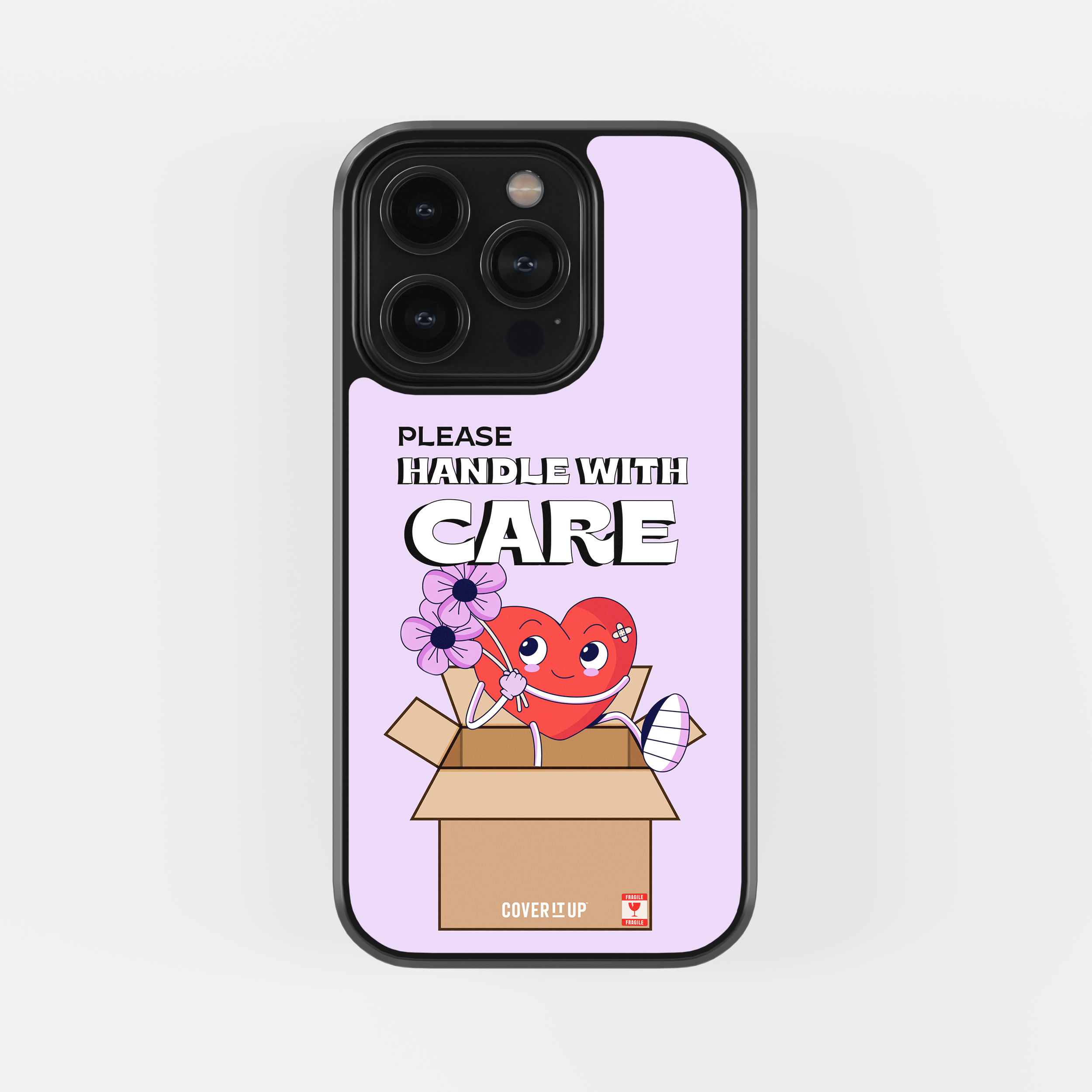 Please Handle With Care Glass Case