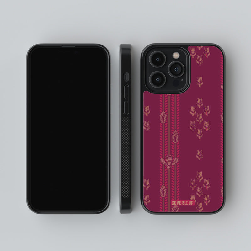 Hand Woven Cotton Saree Glass Case