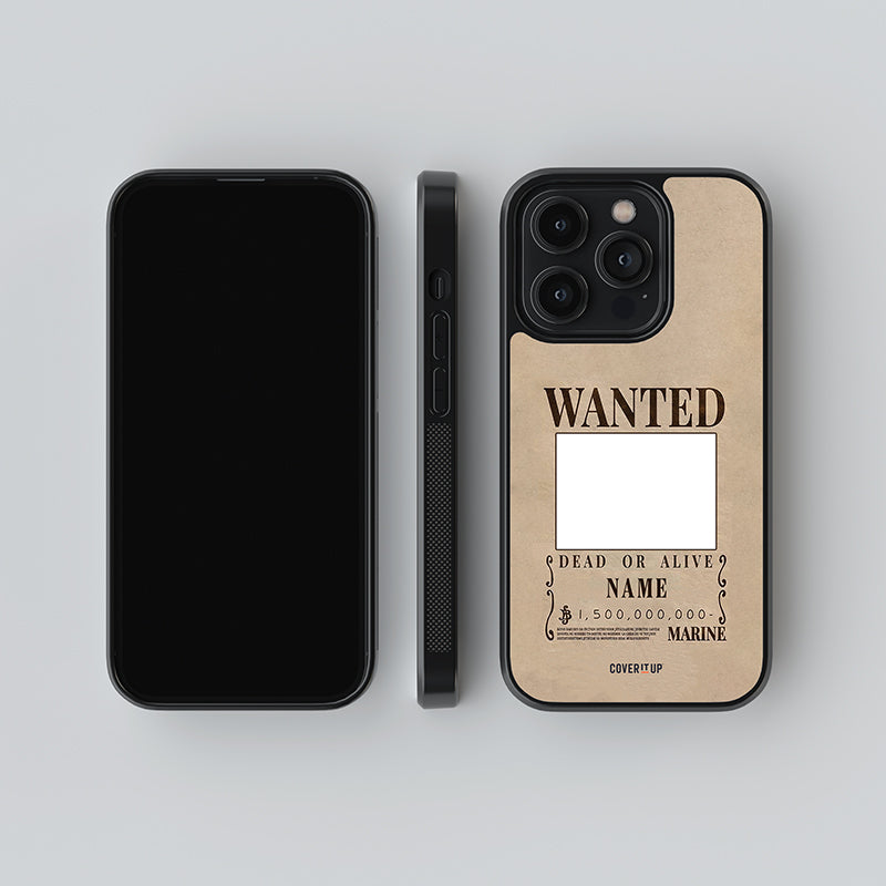 Custom Your Wanted Poster Glass Case