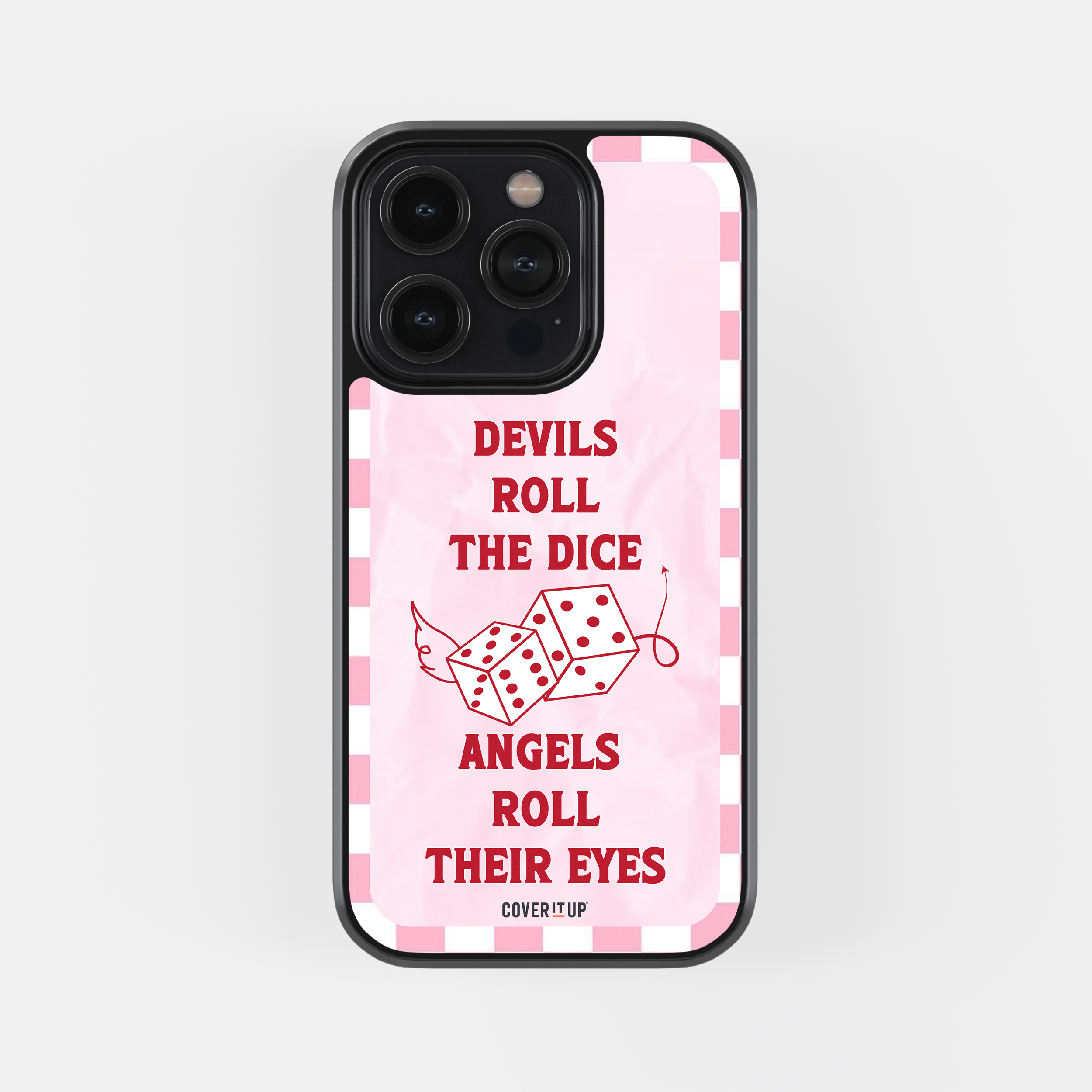 Devils Roll The Dice Glass Case