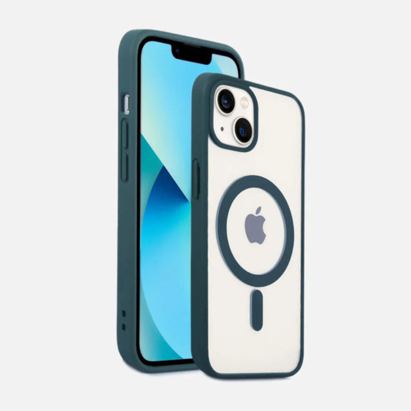 Clear and Colorful Frame With MagSafe Case