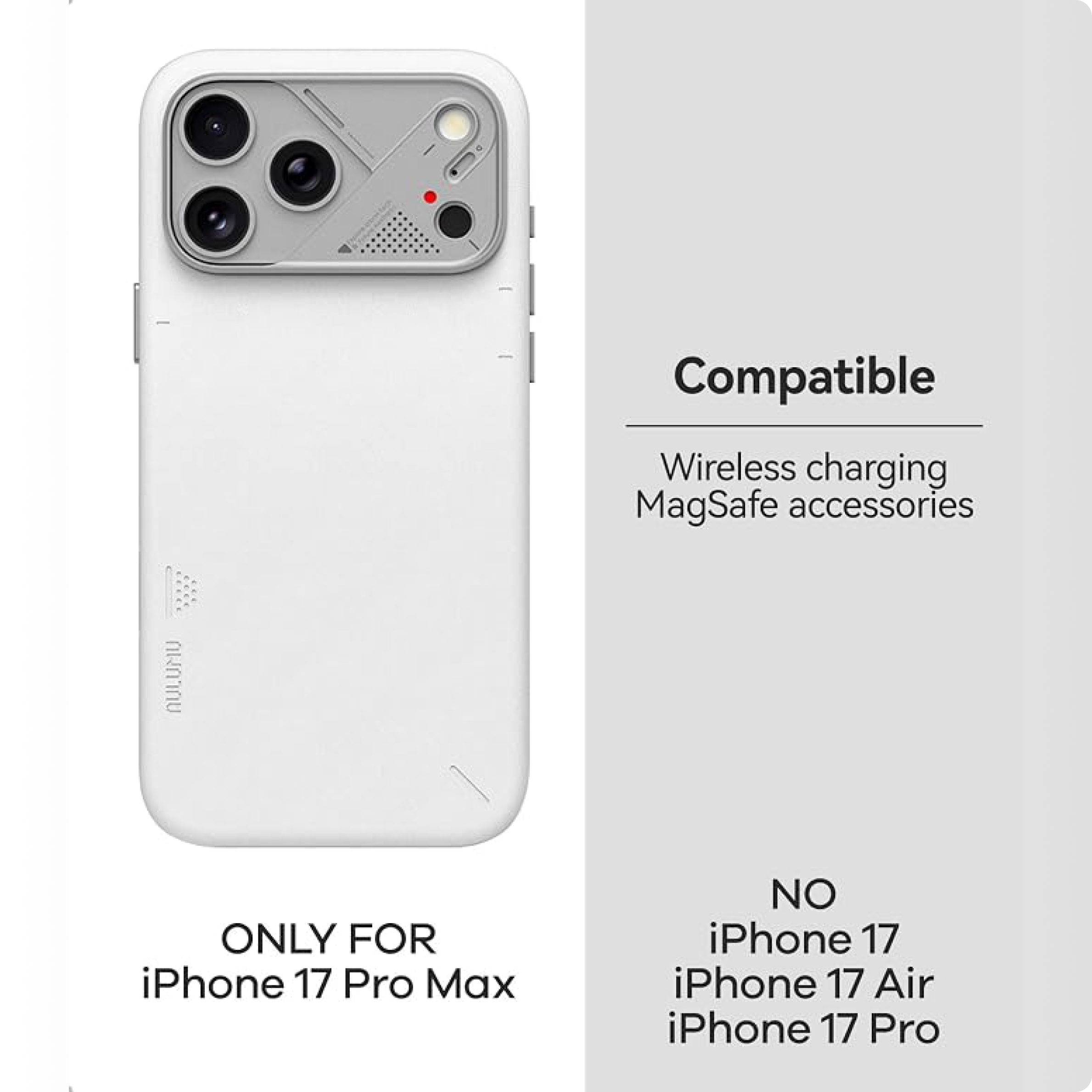 Aulumu A17 Vegan Leather Case for iPhone 17 Pro Max | MagSafe