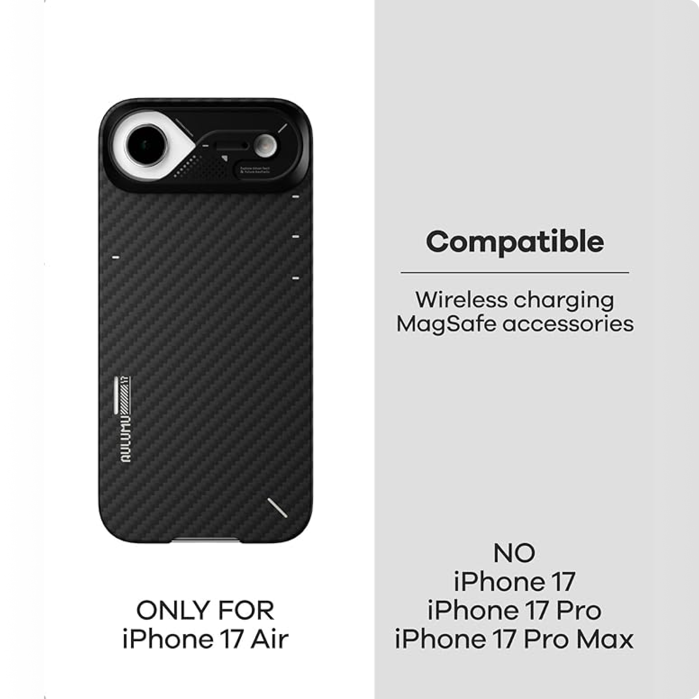 Aulumu A17 Aramid Fiber Case for iPhone Air | Ultra Slim | MagSafe