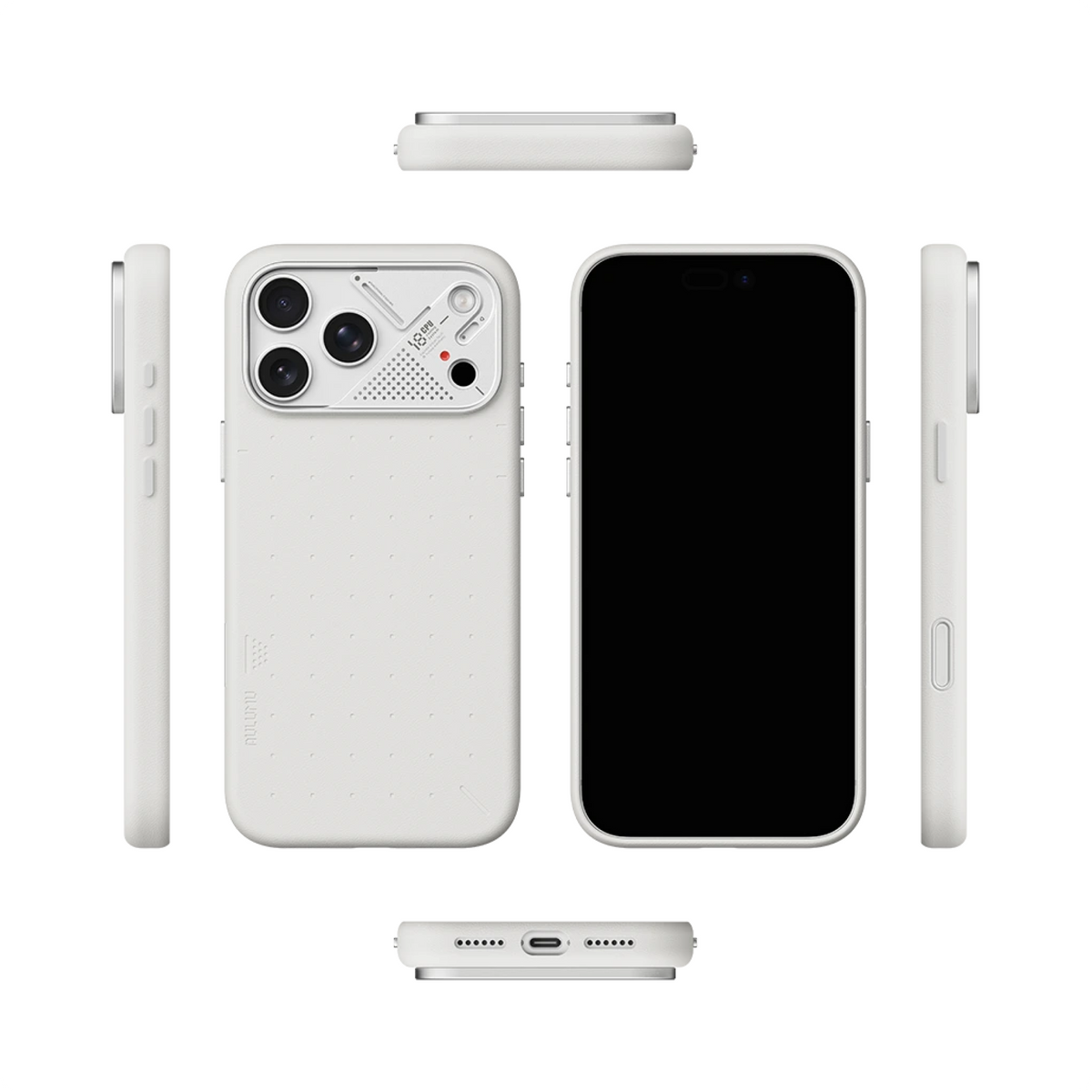Aulumu A18 Particle Vegan Leather Case for iPhone 18 Pro Max