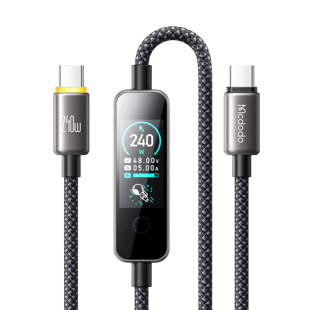 Mcdodo USB-C to USB-C 240W Cable With TFT Screen Display