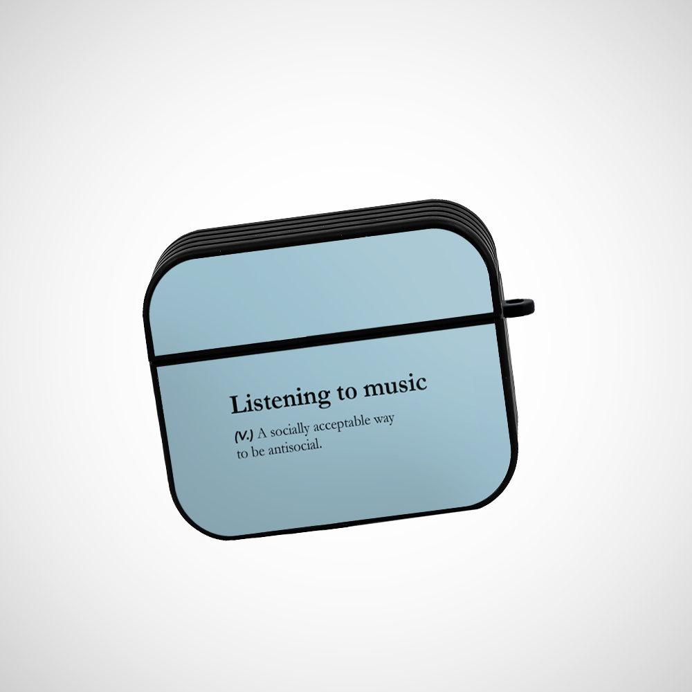 Listening to music Glass Airpods 3rd Gen Case Covers