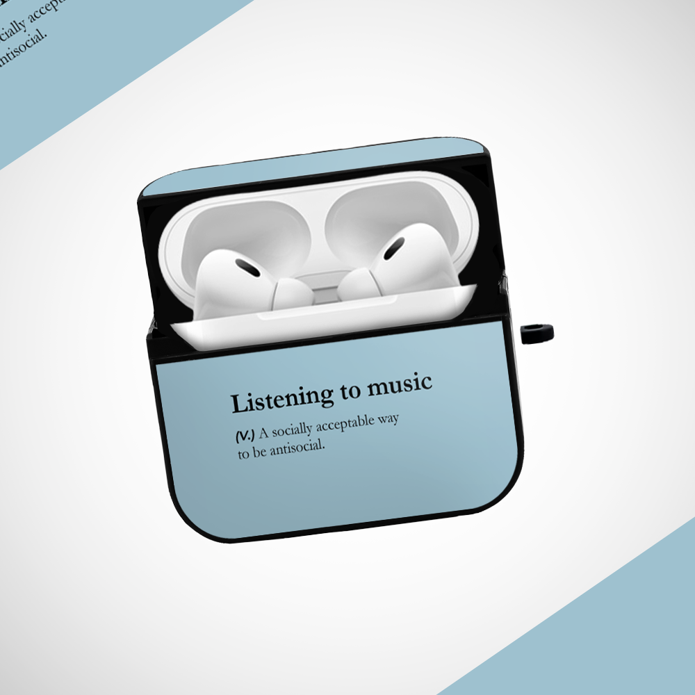 Listening to music Glass Airpods 3rd Gen Case Covers