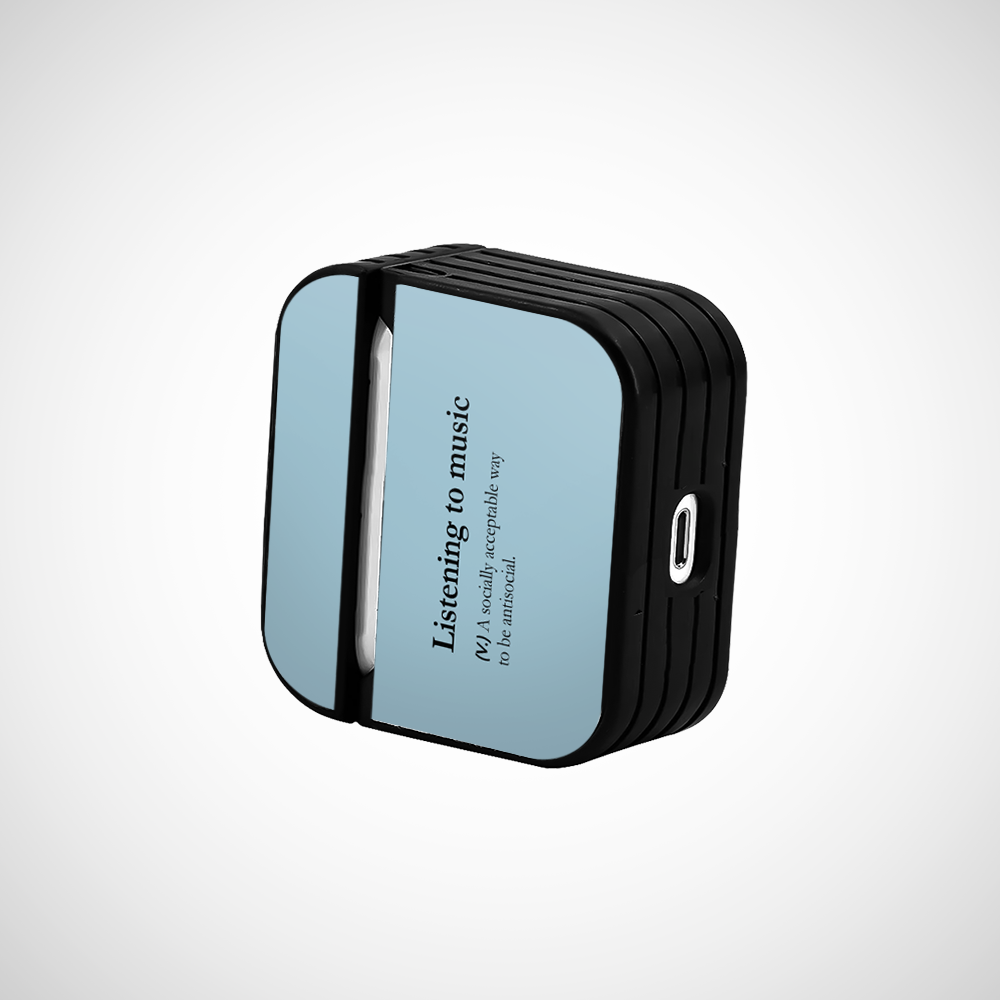 Listening to music Glass Airpods 3rd Gen Case Covers