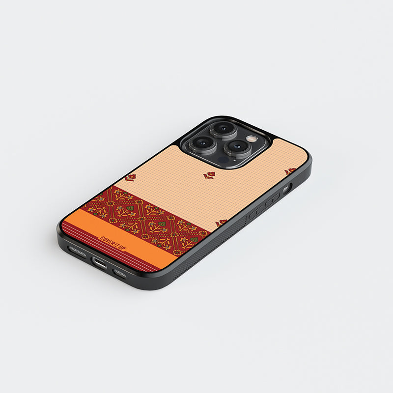 Jamdani Border Saree Glass Case