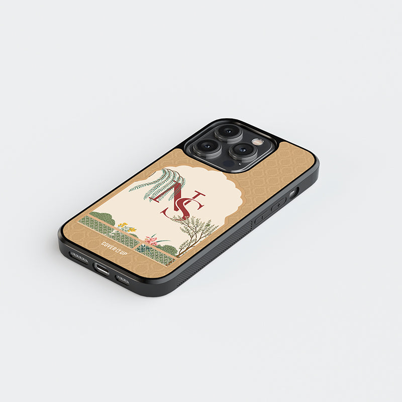 Customise Your Royal Motif Letters Frame Glass case