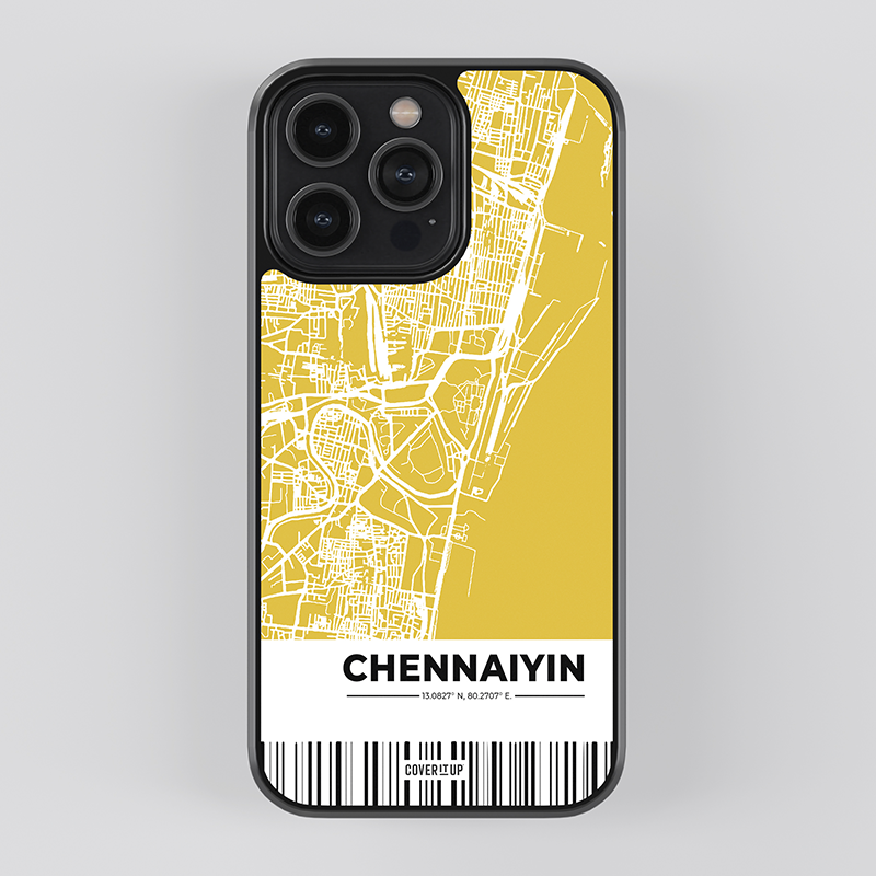Custom My City Chennai Glass Case