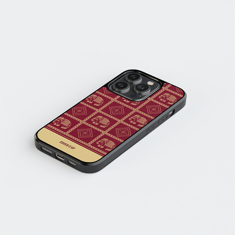 Gharchoda Saree Glass Case