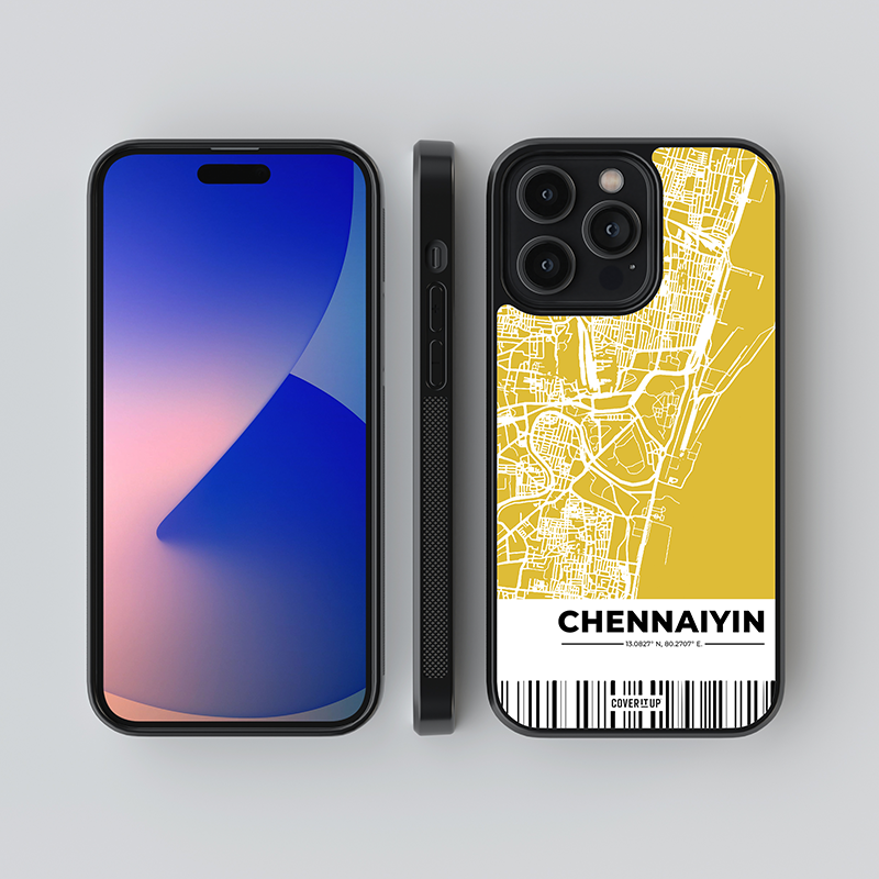 Custom My City Chennai Glass Case