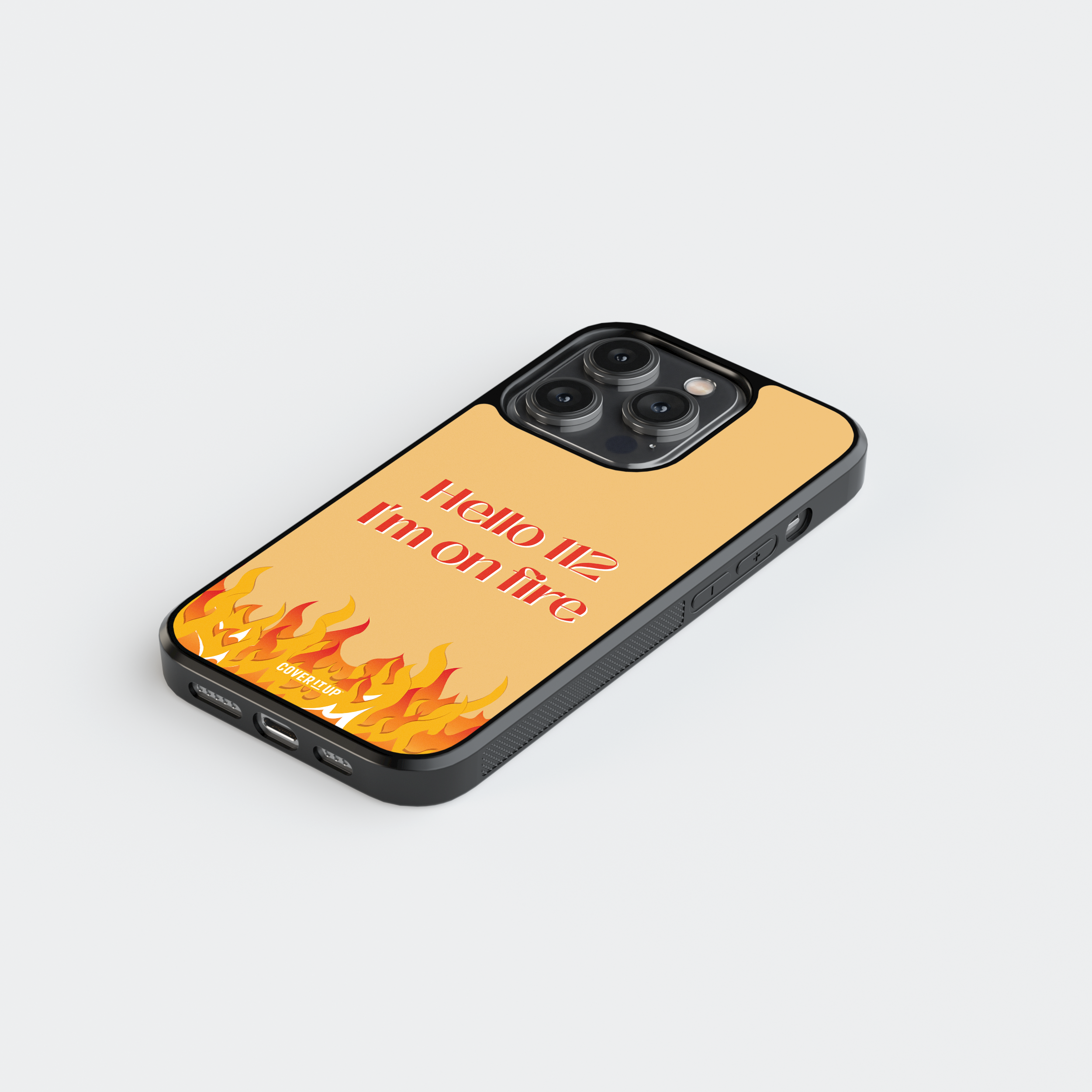 I'M On Fire Glass Case