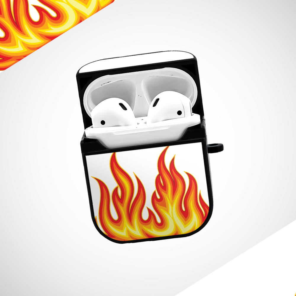 Flames Glass Airpods 1st Gen Case Covers