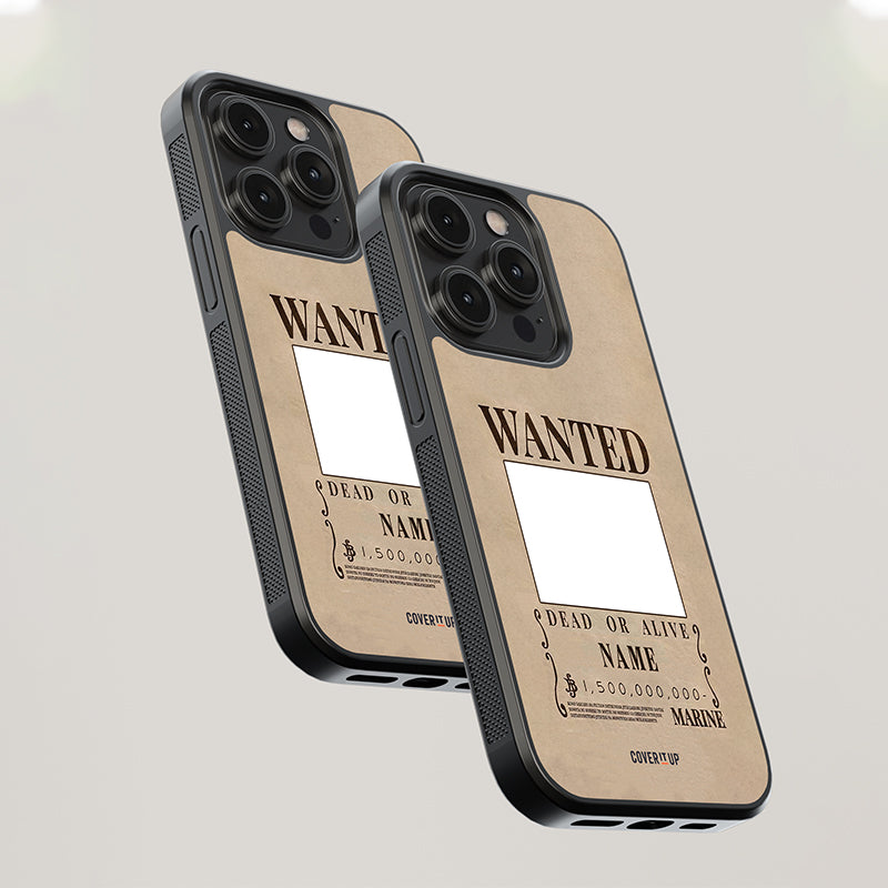 Custom Your Wanted Poster Glass Case