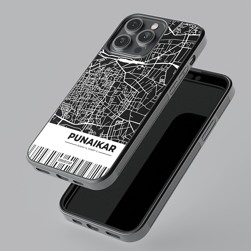 Custom My City Pune Glass Case