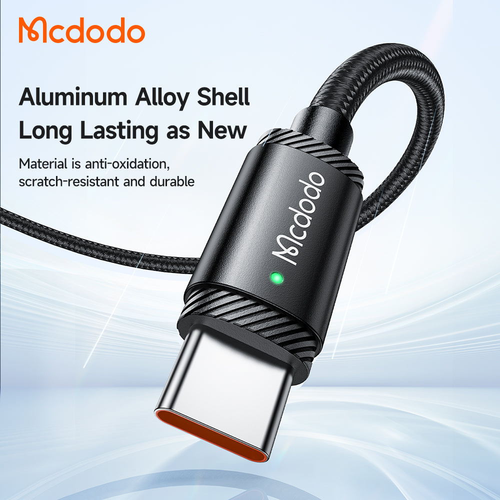 Mcdodo 120W USB-A to Type-C Data Cable with LED 1.5m