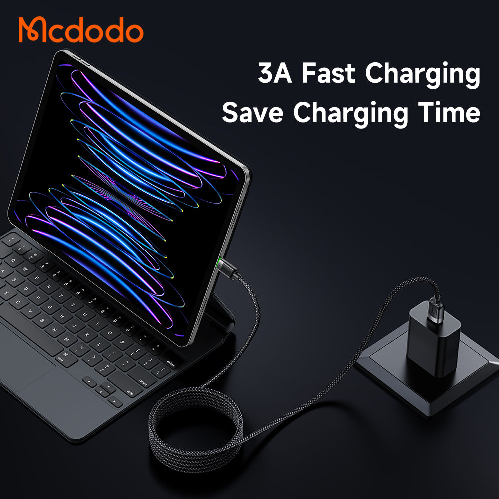 Mcdodo USB-A to Lightning 3A Magnetic Self-Winding Data Cable 1.2m