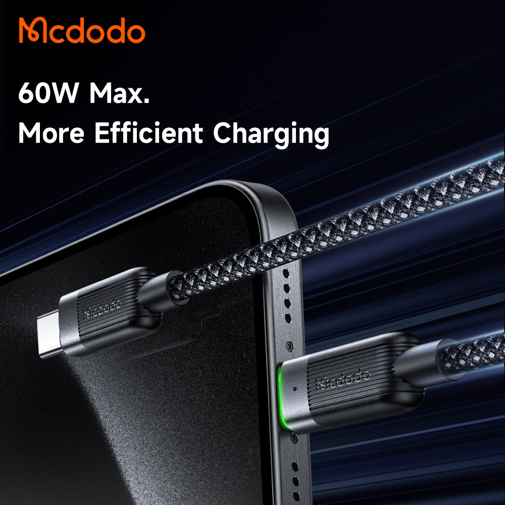 Mcdodo USB-C to USB-C 60W Magnetic Self-Winding Data Cable 1.2m