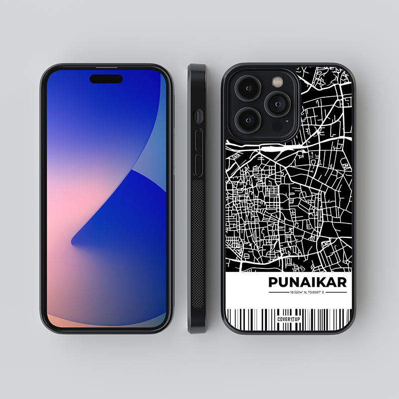 Custom My City Pune Glass Case