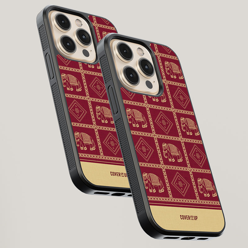 Gharchoda Saree Glass Case