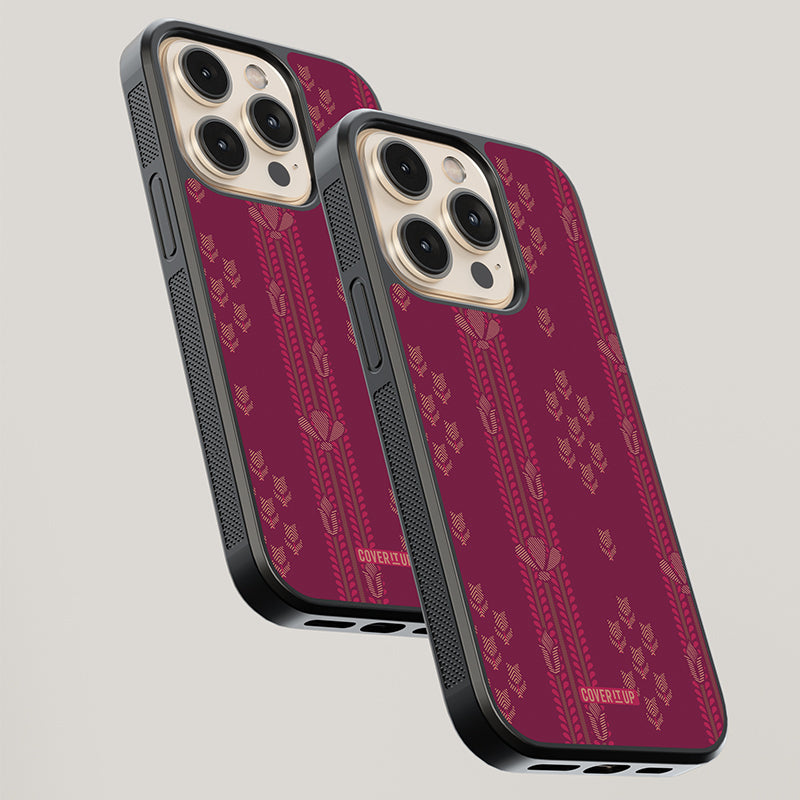 Hand Woven Cotton Saree Glass Case